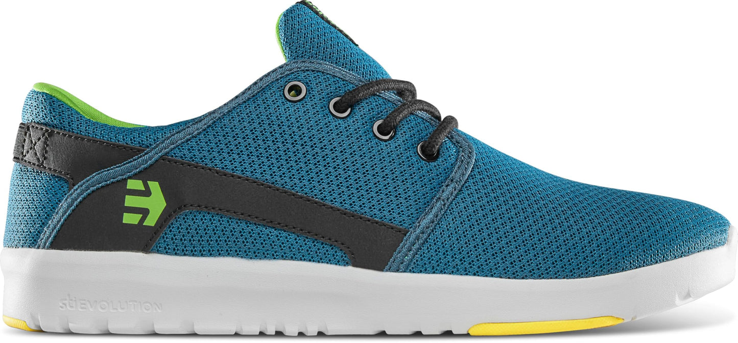 Etnies Scout – Ultra-Light Lifestyle, Reinforced Design, Cushioned Feel, Everyday Comfort, Vegan - Teal/Black - 9