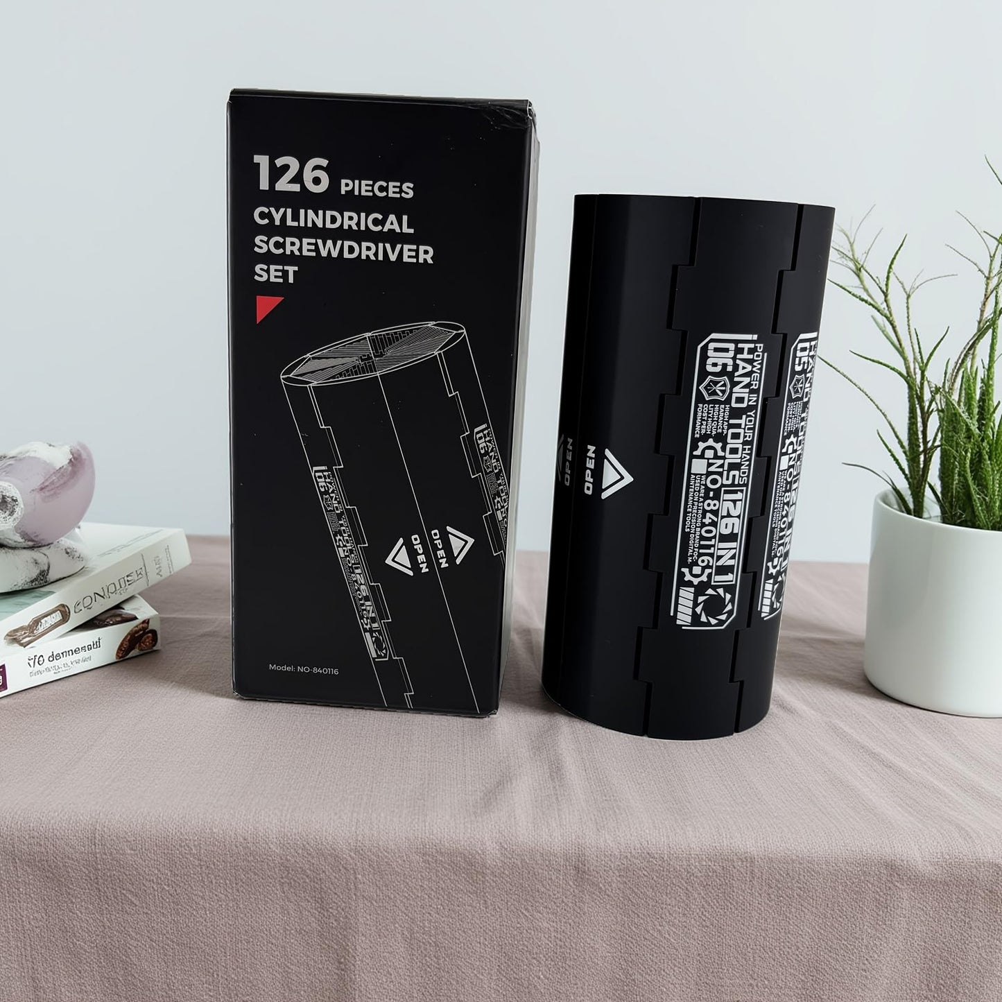 YitaiIns Mini Screwdriver Set 126 Magnetic CR-V Bits with Mechanical Reel Design, Ergonomic Anti-Slip Handle, Precision Tools for Laptops, Phones, Game Consoles, Watches, and Electronics