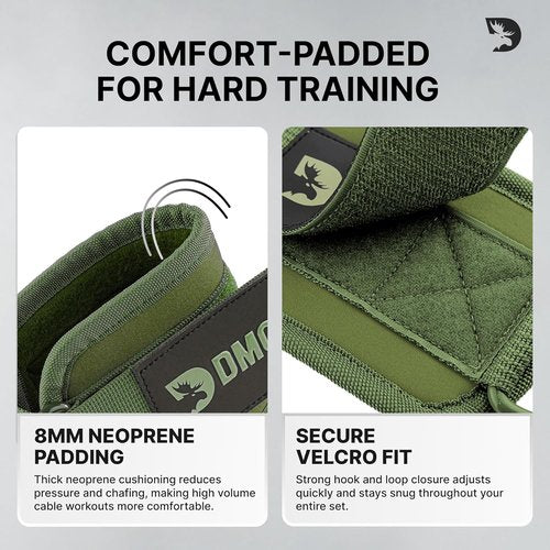 DMoose Fitness Ankle Strap - Premium Padded Cuffs for Cable Machines | Ideal for Booty Workouts & Leg Exercises