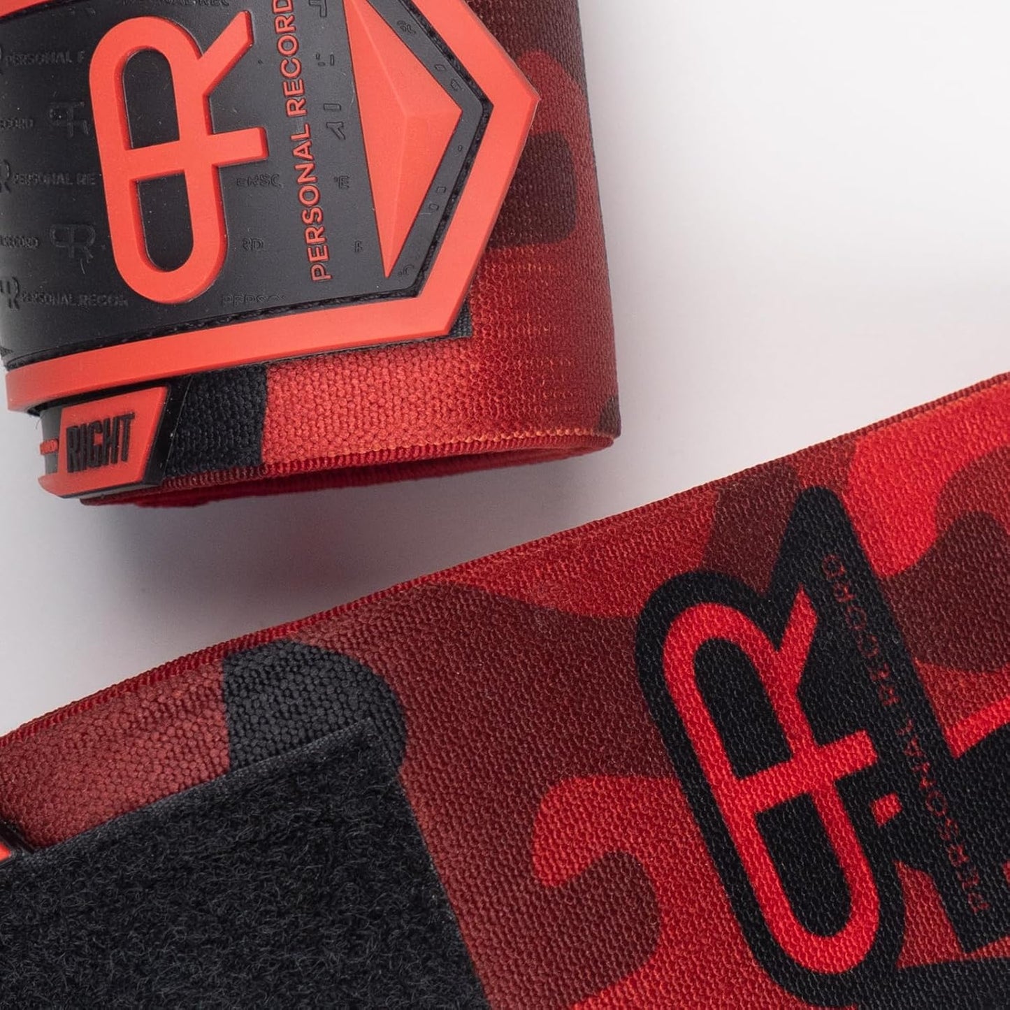 PR Personal Record Heavy Duty Wrist Wraps - Extra Wide Strap & Strong Thumb Loop for Weightlifting