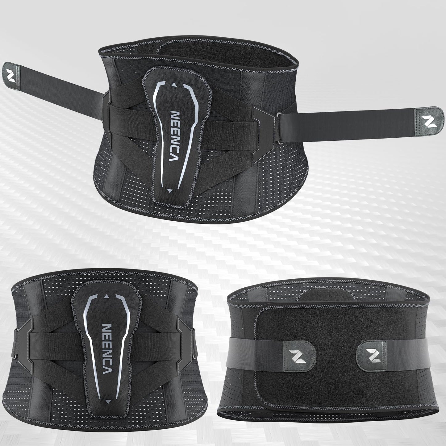 NEENCA Back Brace for Lower Back Pain with Bionic Support System, Adjustable Lumbar Support Belt for Women & Men with Lumbar Support 3D Pad, Breathable Mesh for Herniated Disc, Sciatica, Scoliosis...