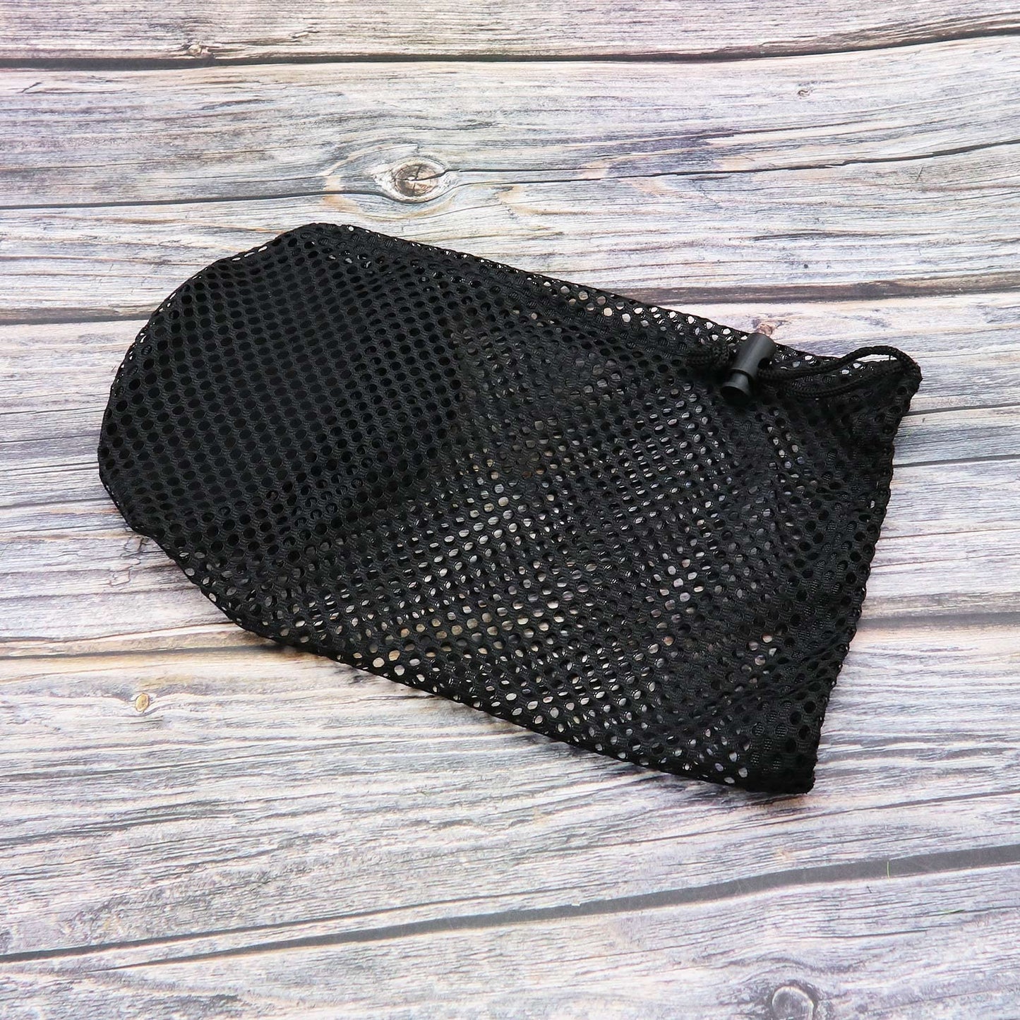 SING F LTD 2PCS Golf Ball Storage Bag - Nylon Mesh Pouch for 48-56 Balls - Drawstring Closure - Black
