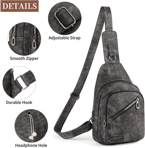 FALAN Mule Leather Crossbody Bag - Trendy Sling Bag for Women | Perfect for Travel & Everyday Use