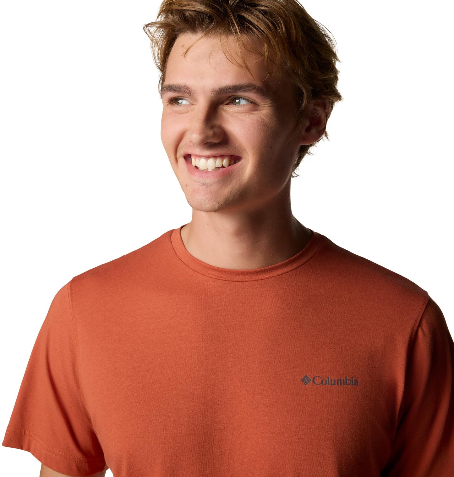 Columbia Mens Thistletown Hills Short Sleeve T-Shirt, Tuscan Heather, X-Small