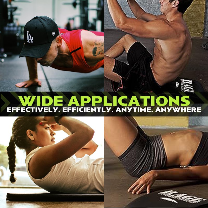Rage Fitness Abdominal Mat, Ab Mat, Core Trainer, Crossfit Core Workouts, Sit ups, Crunches - Workouts Included