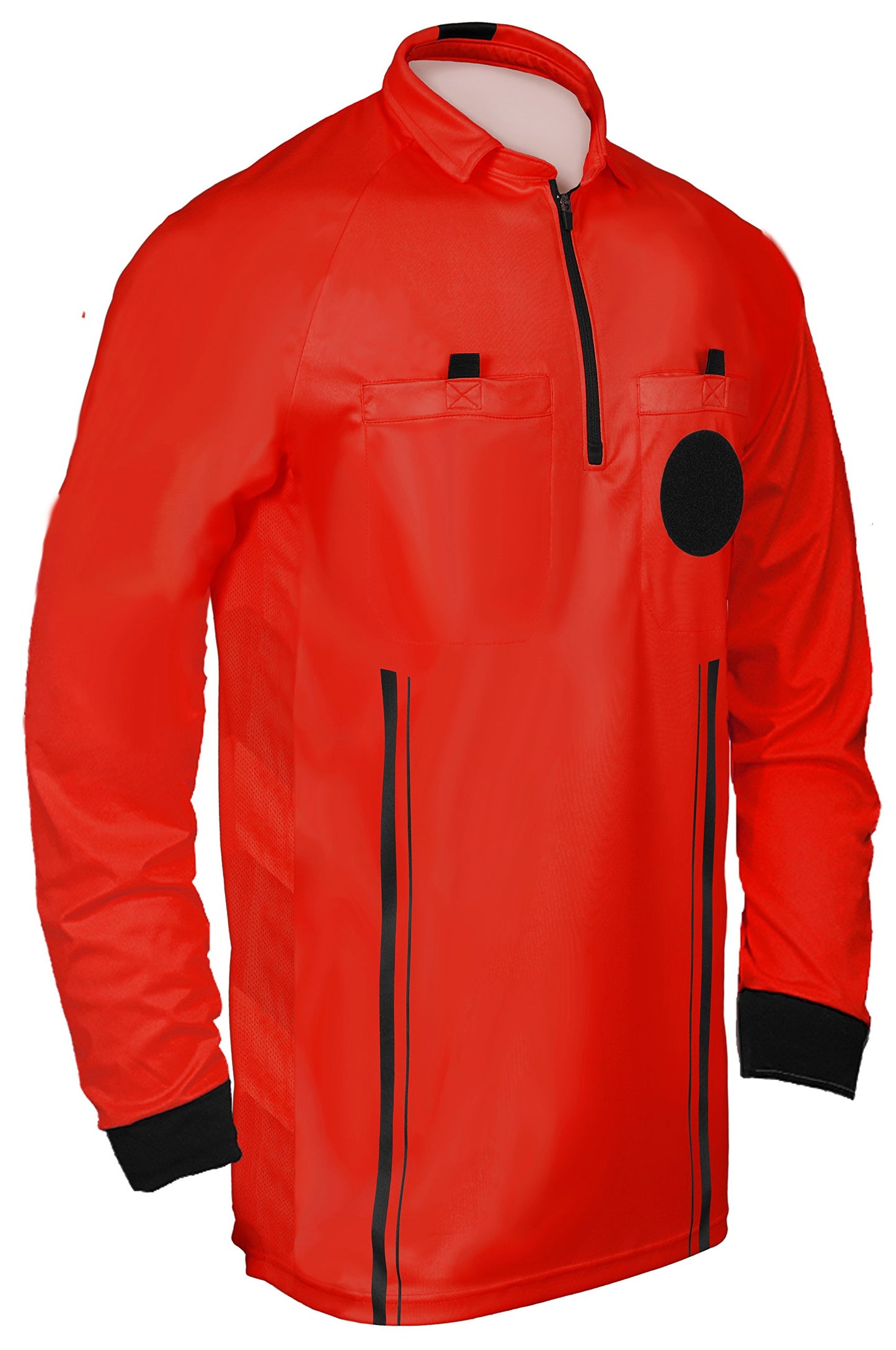 New! 2018 Soccer Referee Jersey Full Sleeve (2018 Red, Adult Small)