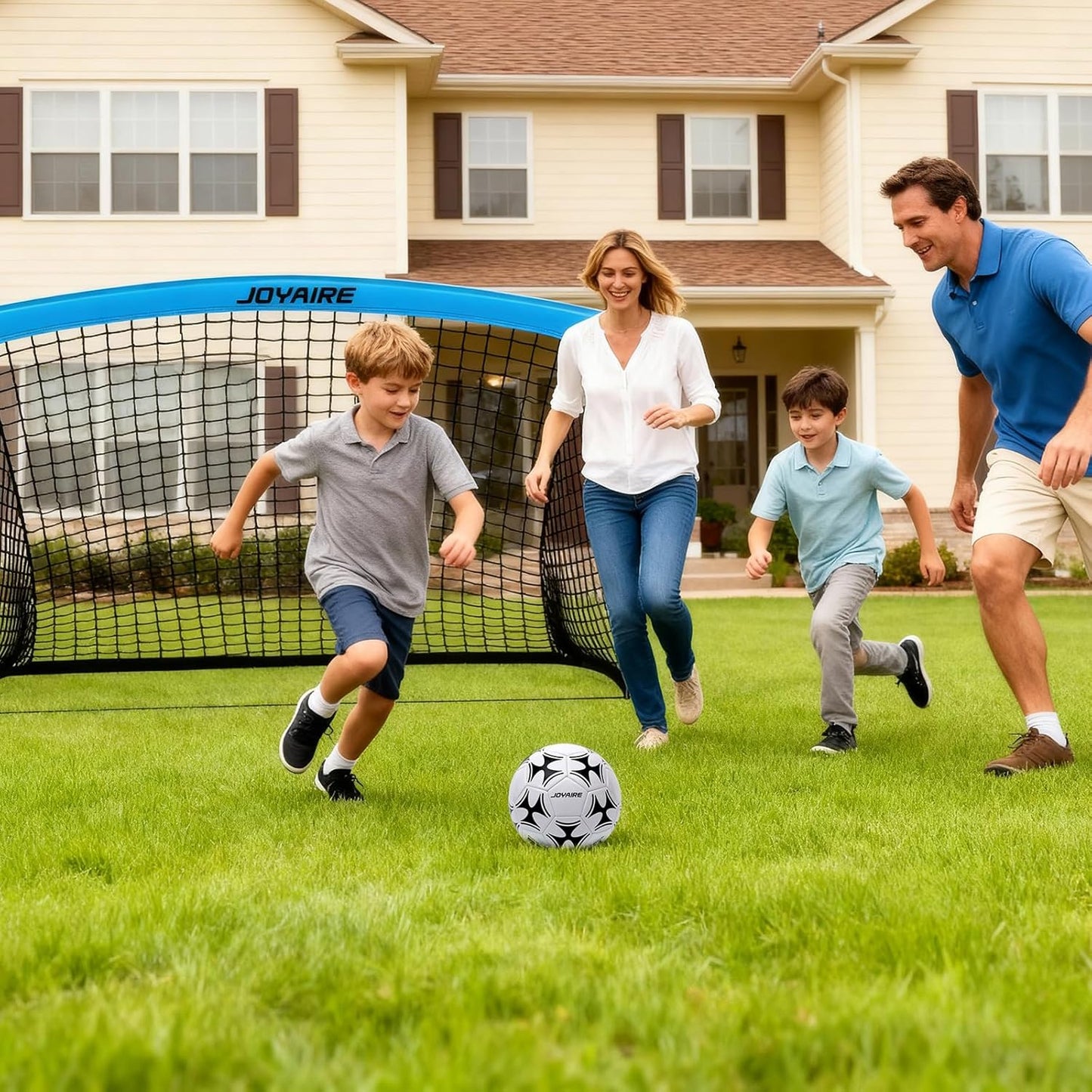 Pro-Grade Kids Soccer Goal - Tear-Resistant 5-Layer Net & Durable 10mm Poles | Portable Training Set (4x3ft/6x4ft/7x5ft)