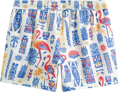 Maamgic Men's Swim Trunks - Quick Dry 5-Inch Bathing Suit with Compression Liner & Zipper Pockets