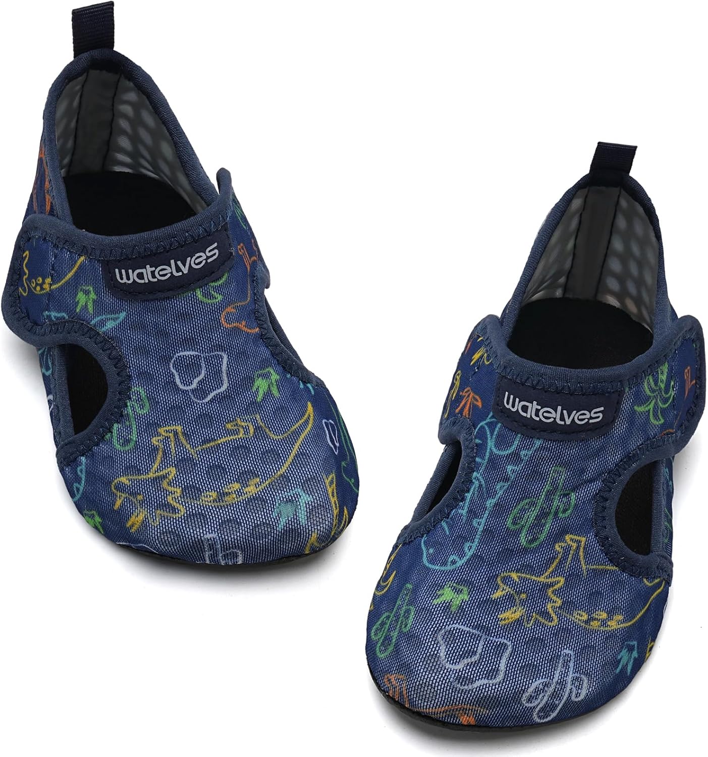 WateLves Kids Water Shoes - Non-Slip Quick Dry Aqua Socks for Beach & Swim | Toddler Size