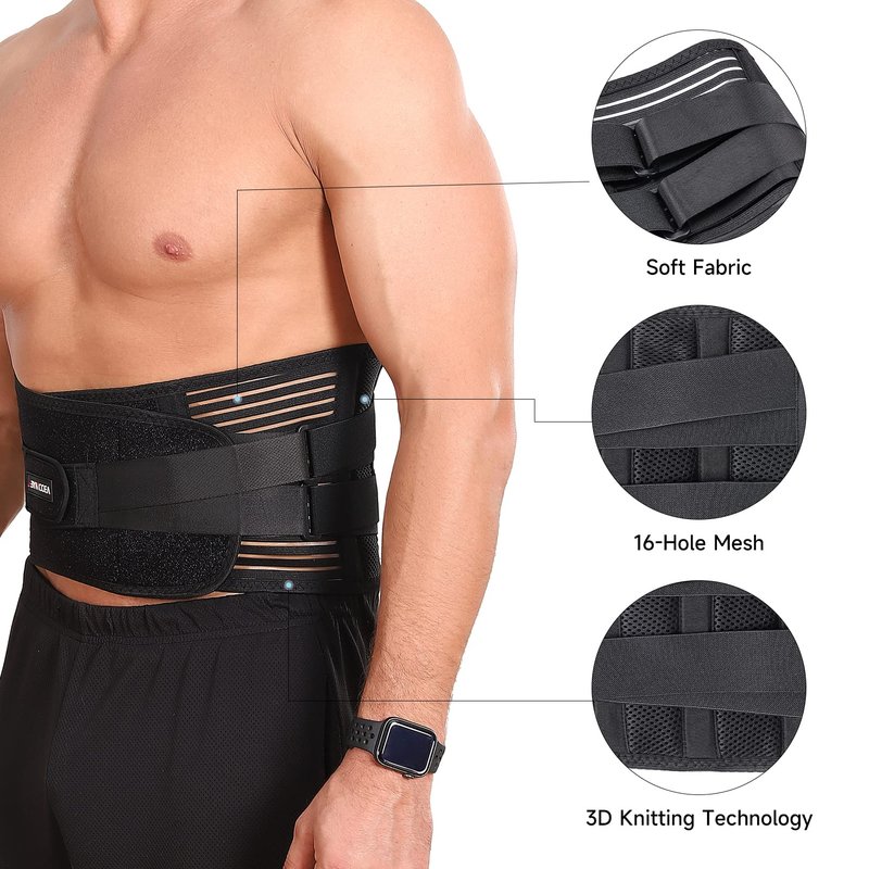 Bynccea Back Braces for Men and Women Relief from Back Pain, Breathable Back Support Belt for Heavy lifting, Lumbar Support Belt for Herniated Disc, Sciatica, Scoliosis