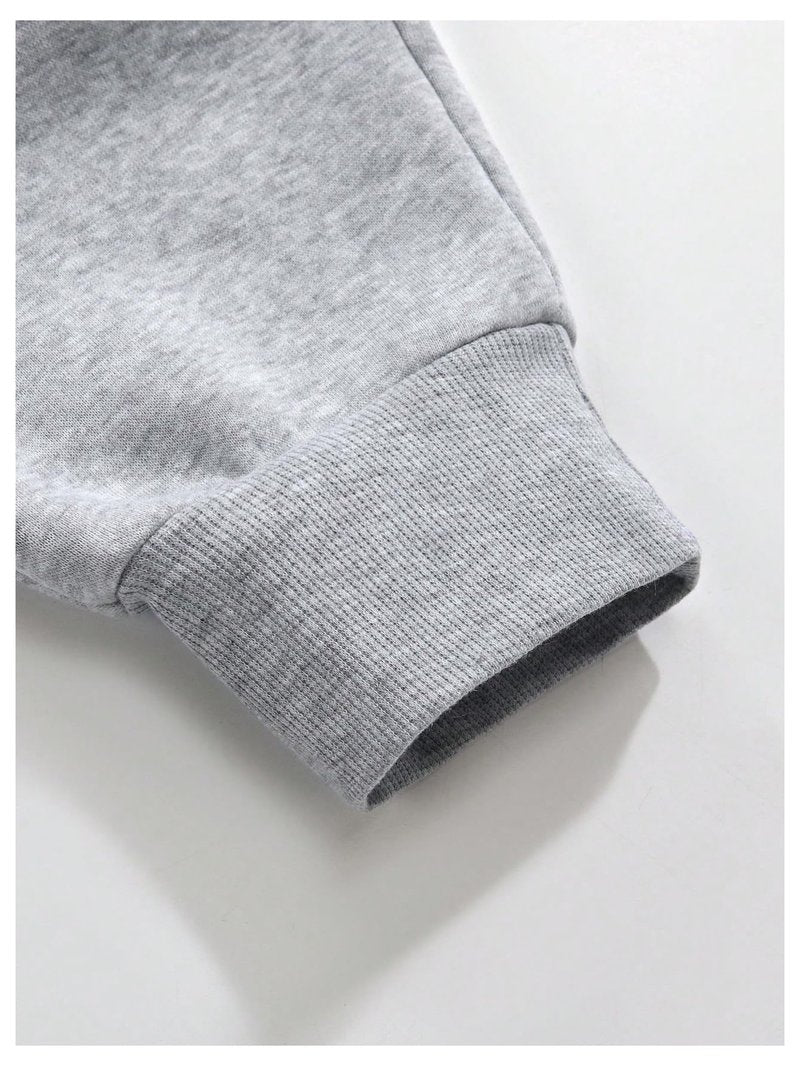 WDIRARA Men's Letter Cross Print Jogger Pants Drawstring Waist Sweatpants with Pockets Light Grey Medium