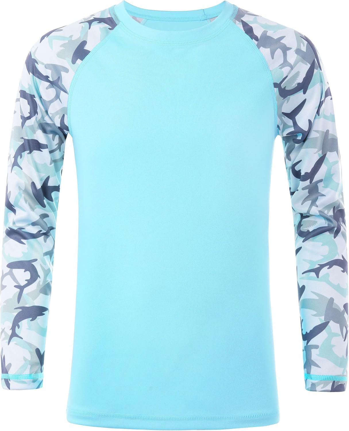 Skiennix Boys Rash Guard Swim Shirt - UPF 50+ Long Sleeve UV Protection | Quick Dry for Surf & Beach