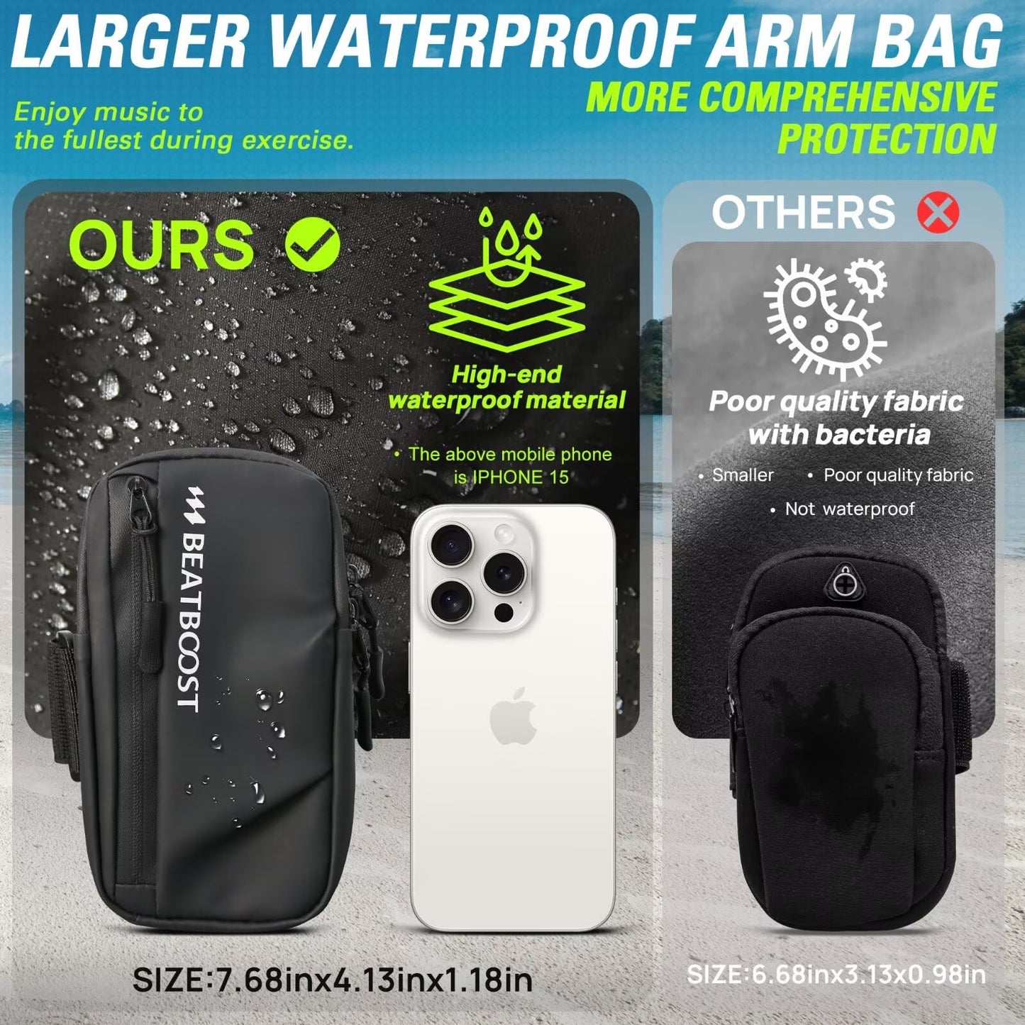 BeatBoost Weighted Vest Men 25lb Weight Vest with 4lb Wrist Ankle Weights Set for Walking Strength Training Running Workout