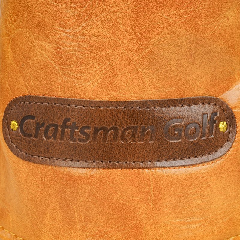 Craftsman Golf Vintage Leather Brown Golf Club Headcover for Driver