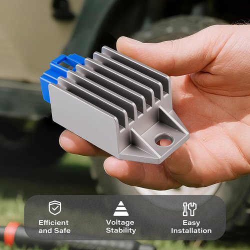 KyuerWK Golf Cart Voltage Regulator Rectifier, Fits 1991-Up Yamaha G8 G9 G11 G14 G16 G20 G21 G22 G23 G27 G28 G29, OEM# JF2-81910-01-00