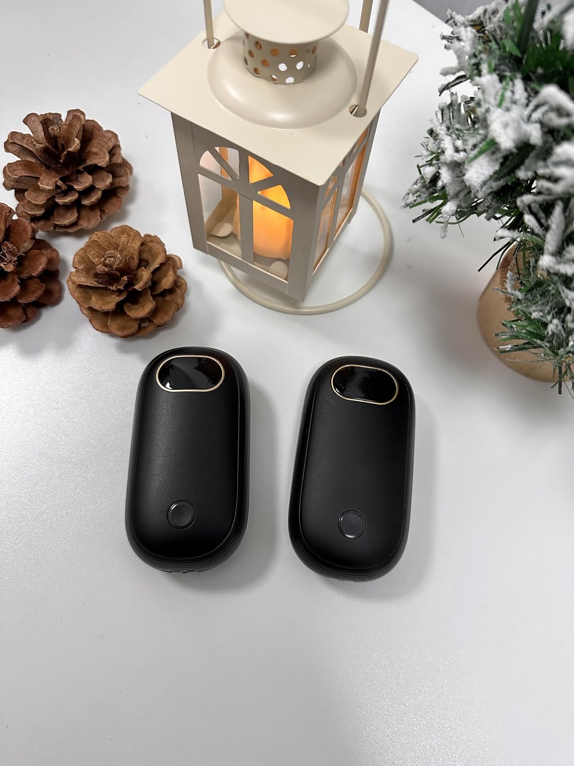Skiennix Rechargeable Hand Warmers - Dual-Sided Heating, 15 Hours of Warmth, LED Display & Flashlight, Perfect for Gifts