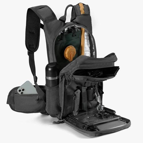 FRTKK Tactical Hydration Pack - Lightweight Insulated Water Backpack for Hiking, Running & More