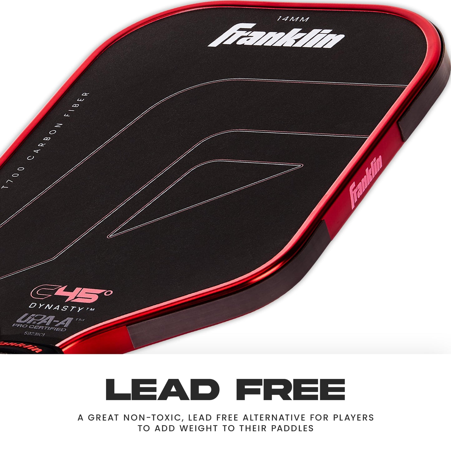 Franklin Sports Weight Tape for Pickleball Paddles - Lead-Free Weighted Adhesive Tape - Customize Pickleball Paddle Weight - 1 Roll Included - 60" x 0.5" Inches