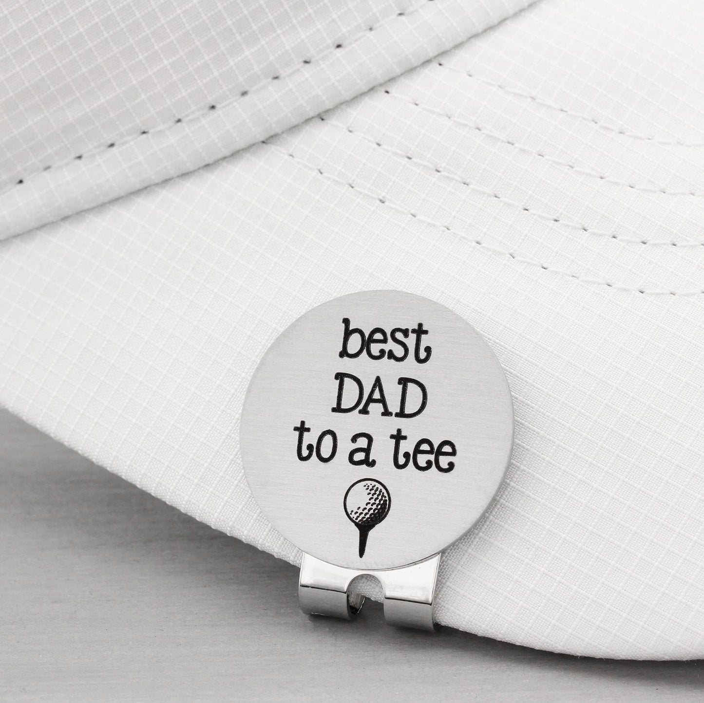 Golf Ball Marker with Hat Clip Father's Day Gift from Kids Golf Accessories for Men Golf Gifts for Men Dad Gift