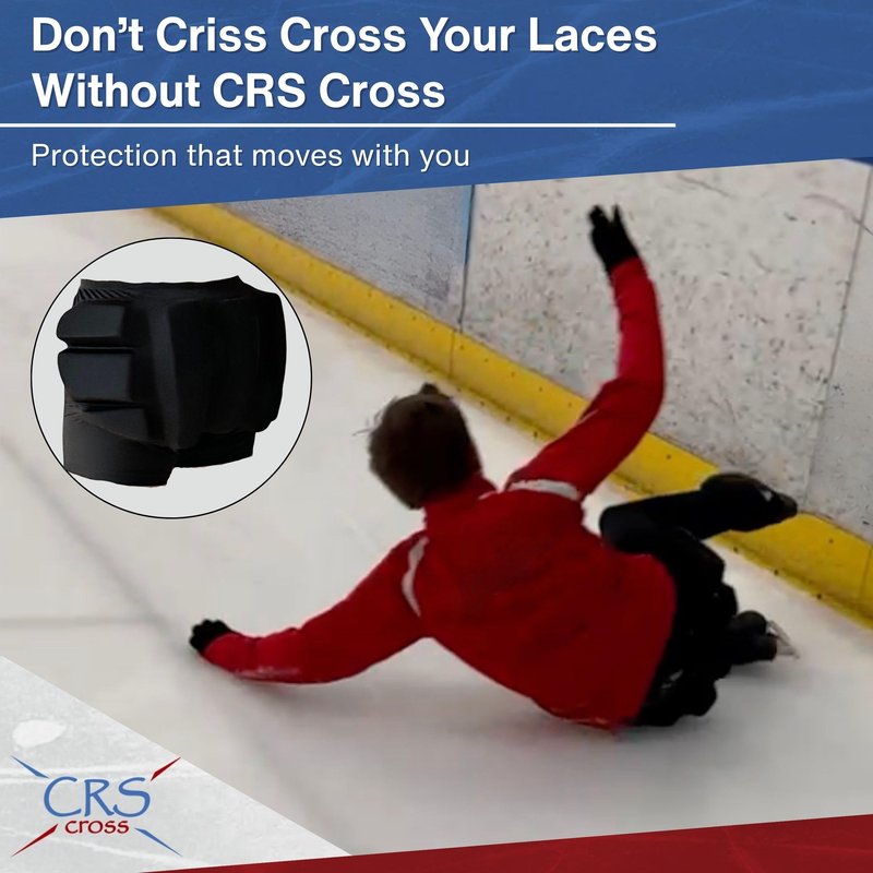 CRS Cross Extra Thick Padded Figure Skating Shorts. Double Thickness Crash Pad Pants for Roller, Inline, Ice Skating. Fall Impact Protection for Butt, Hips, and Tailbone (1.5 inch, Ladies Medium)