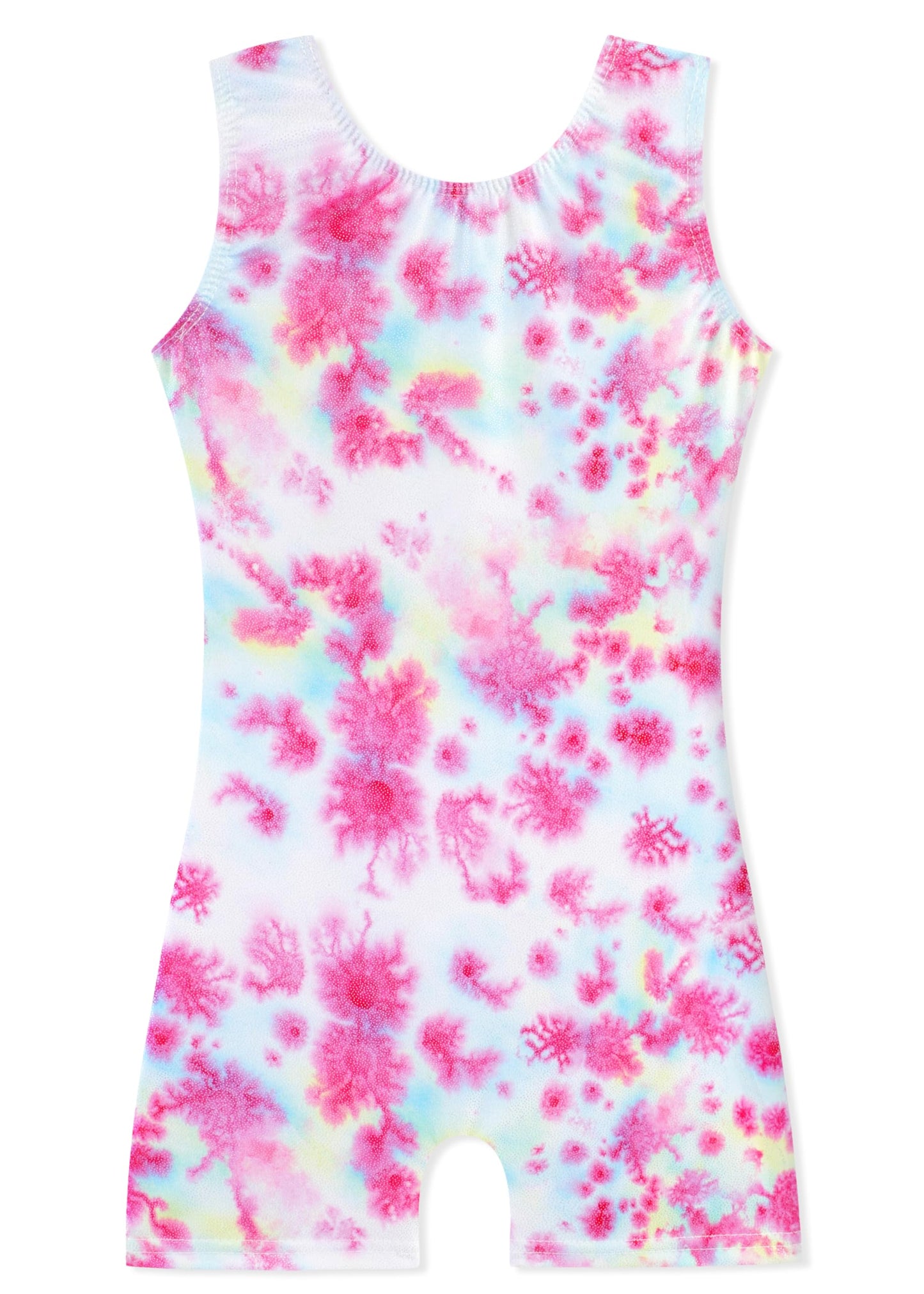 HOZIY Gymnastics Leotards for Girls 2t 3t Tumbling Outfits Tie Dye Flower Floral Biketard Pink White Blue Yellow Dance Clothing Toddlers Sparkly