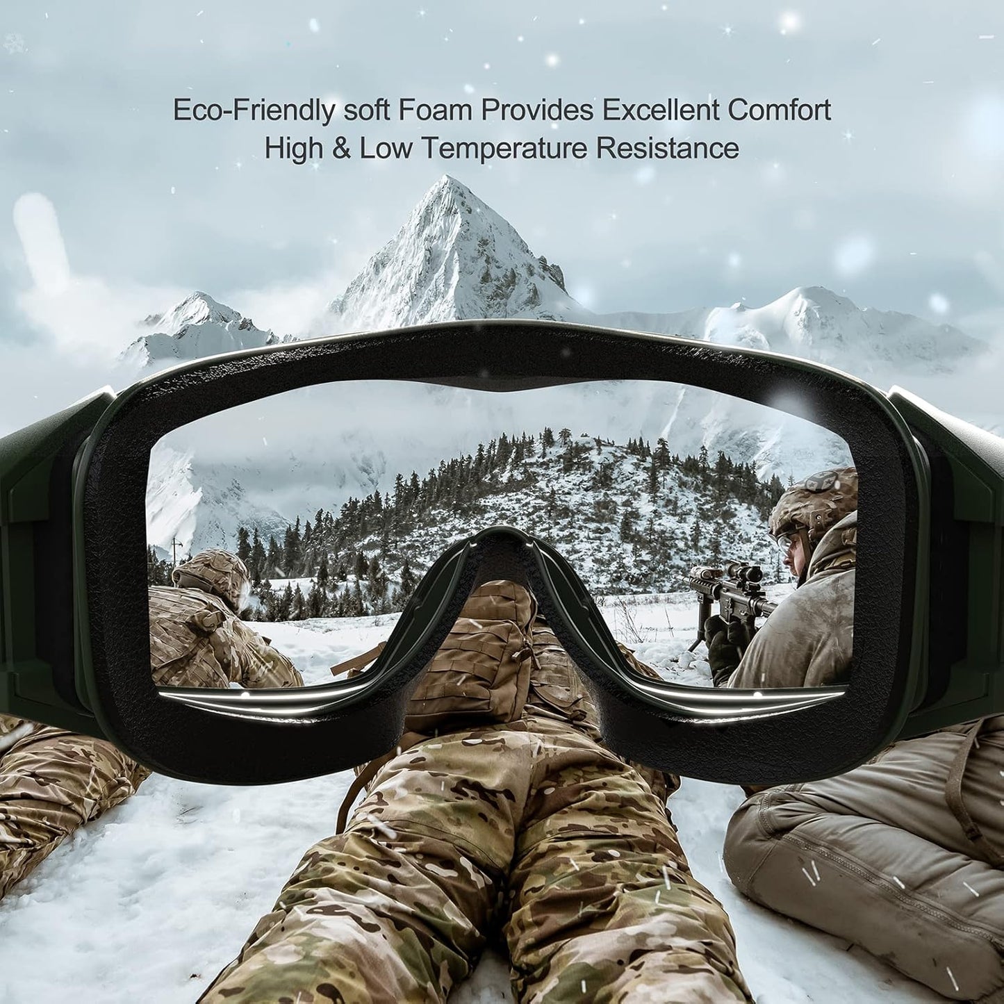 Xaegistac Tactical Airsoft Goggles - Anti-Fog Military Safety Glasses for Shooting & Hunting