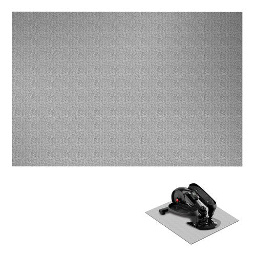 Wiojtry Non-Slip Workout Mat for Under Desk Elliptical (19.7 * 23.6“) Apply to Foot and Leg Pedal Exerciser for Seniors Fitness, Enhanced Stability and Floor Protection
