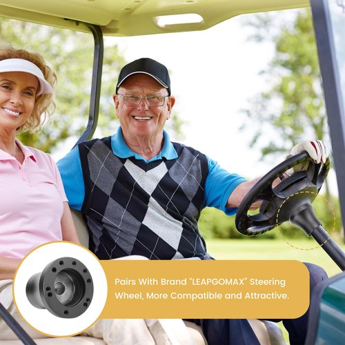 fensong Golf Cart Steering Wheel Adapter,Golf Cart Accessories EZGO TXT and RXV Steering Wheel Adapter, Ezgo Golf Cart Accessories