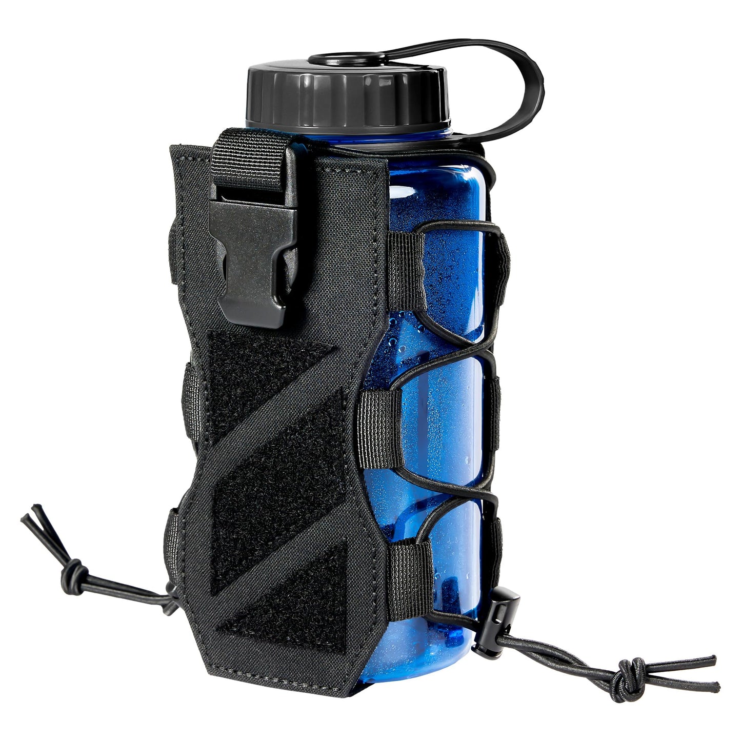 OneTigris MOLLE Water Bottle Holder - Adjustable 18-32oz Bottle Pouch, 500D Nylon Tactical Bottle Holster for Hiking, Travel & Outdoor