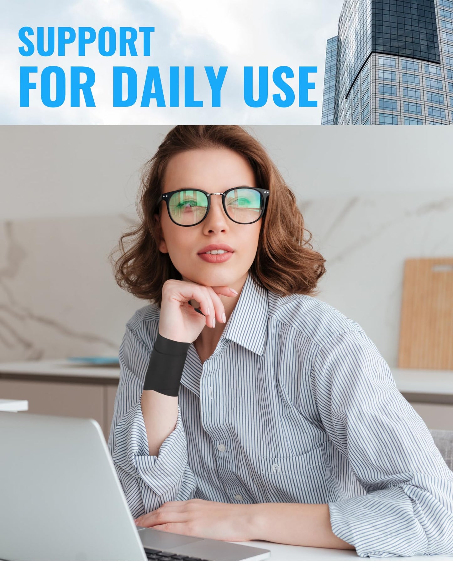 OPOX Wrist Brace, Carpal Tunnel Wrist Brace, Wrist Wraps for Arthritis, Tendonitis, Wrist Joint Pain, Ultra-Thin Elastic, Ultra-Breathable, Ultra-Comfortable Material, Suitable for Women & Men, Suitable for Both Right & Left Hands