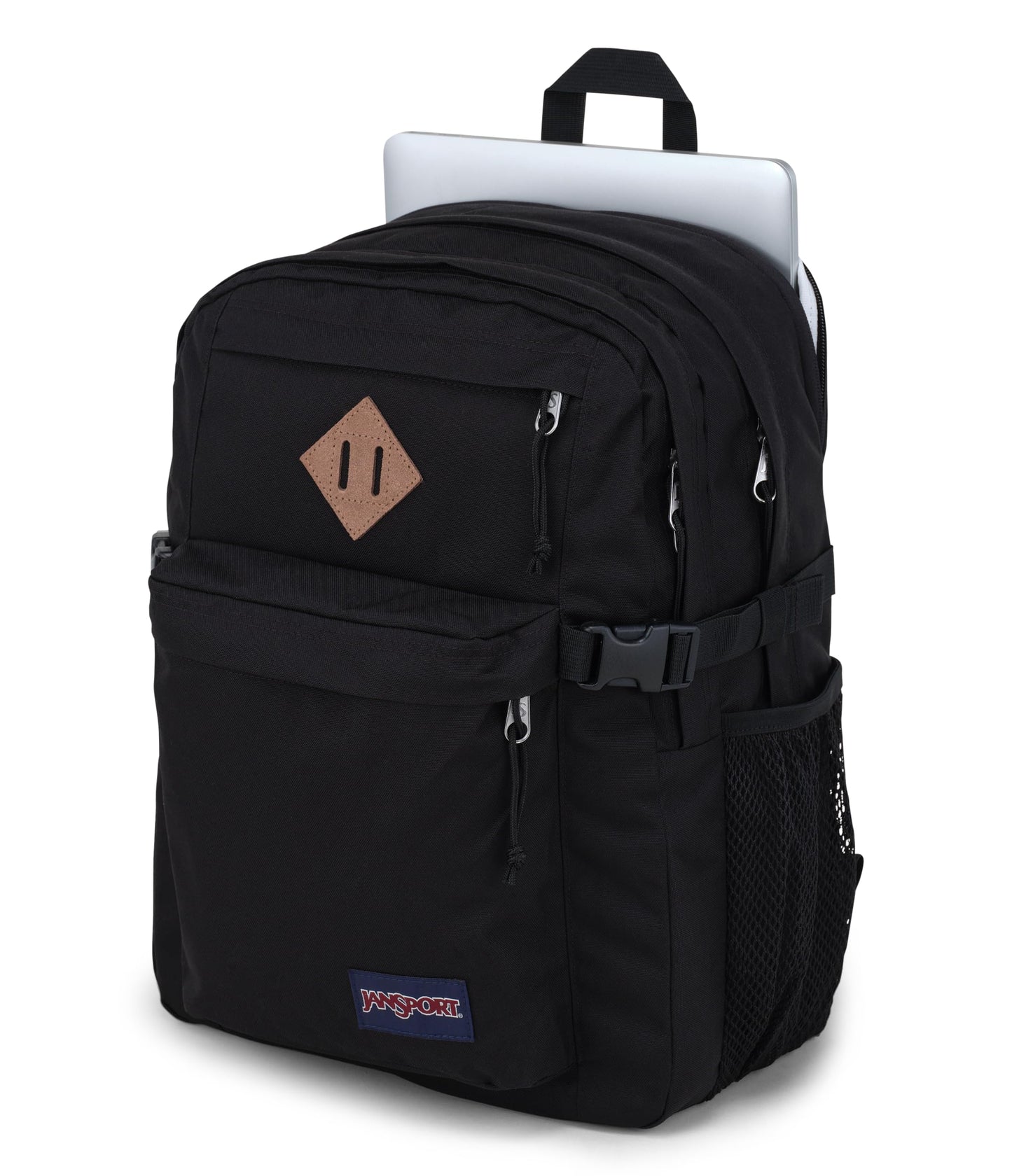 JanSport Main Campus Backpack - Travel or Work backpack w 15-Inch Laptop Sleeve and Dual Water Bottle Pockets, Party Plum