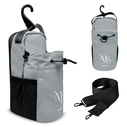 MAGSPORT Magnetic Gym Bag, Magnetic Water Bottle Holder, Water Botlle Crossbody Bag, Gym Pouch, Portable Fitness Carrier For Men & Women, Travel, Fitness, Work