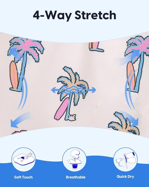 Maamgic Boys Swim Trunks - Quick Dry Compression Liner Bathing Suit | Anti-Chafe Design
