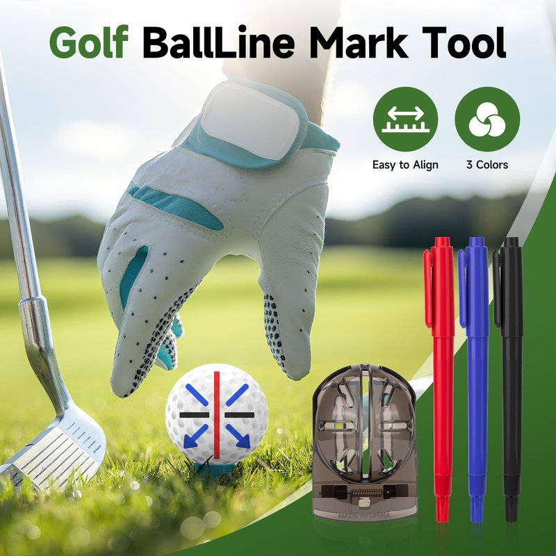 Nvrtio Golf Essentials Kit | Must Have Golf Accessories - Golf Green Reader, Divot Repair Tool, Golf Ball Marker, Golf Score Counter, Golf Tee Holder, Golf Impact Tape, Golf Gifts for Men