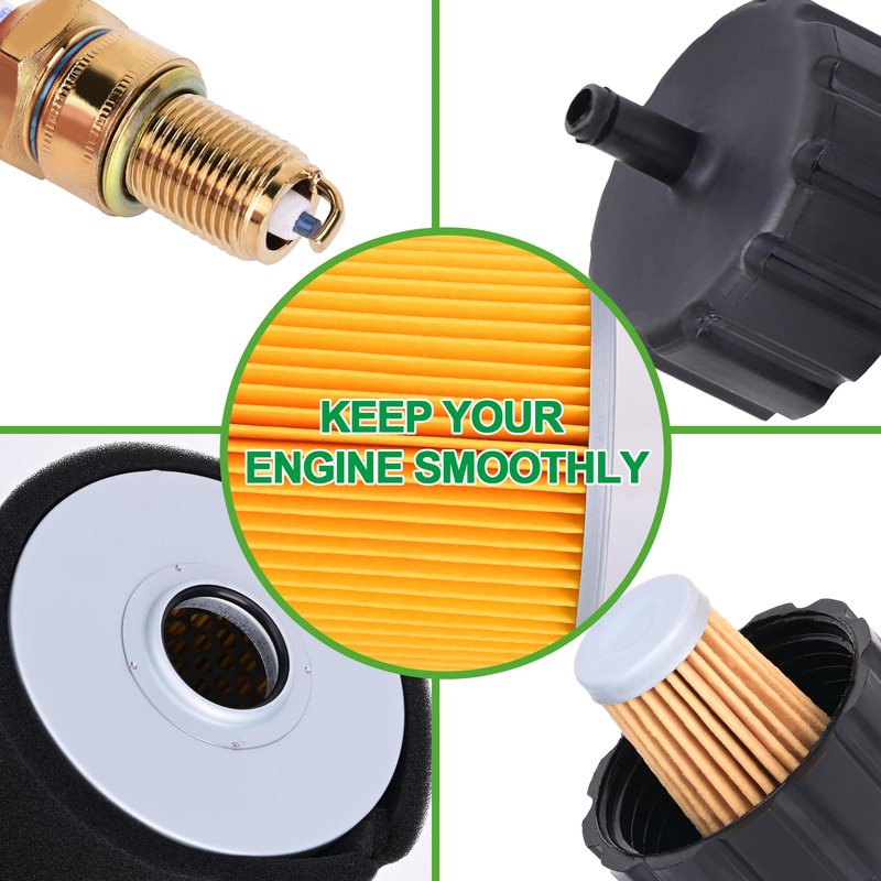 10L0L Golf Cart Air Filter Tune Up Kit for Yamaha with Spark Plug, Filter Kits Set for G2 G8 G9 G11 4 Cycle Gas 1985-1994, Replace J10-14417-00 J38-14450-00