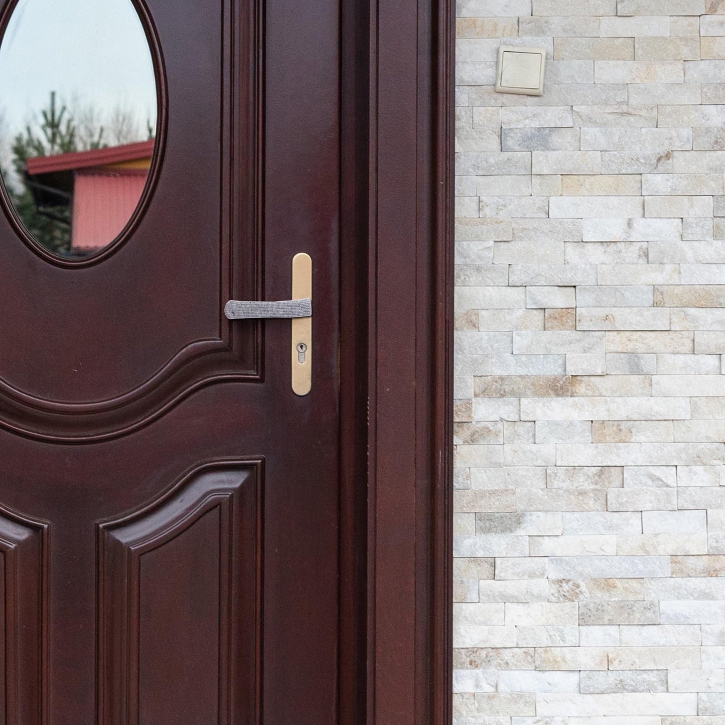 SADIKALO Door Handle Cover - 6PCS Door Handle Protectors Knitted Anti-Scald Antifreeze Door Knob Covers for Summer and Winter