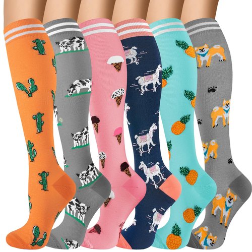 bropite Compression Socks for Women & Men Circulation-Support Knee High Socks 20-30 mmhg-Best for Running,Medical,Nurse,Travel