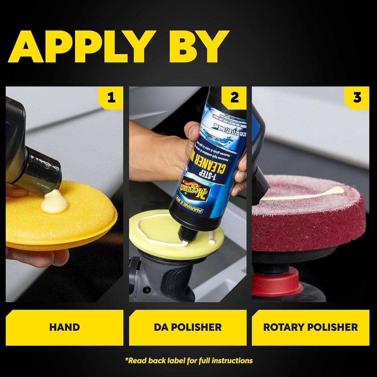 Meguiar's M5032 Marine/RV Cleaner Wax - One Step Formula for Easy Application | 32 Oz Bottle