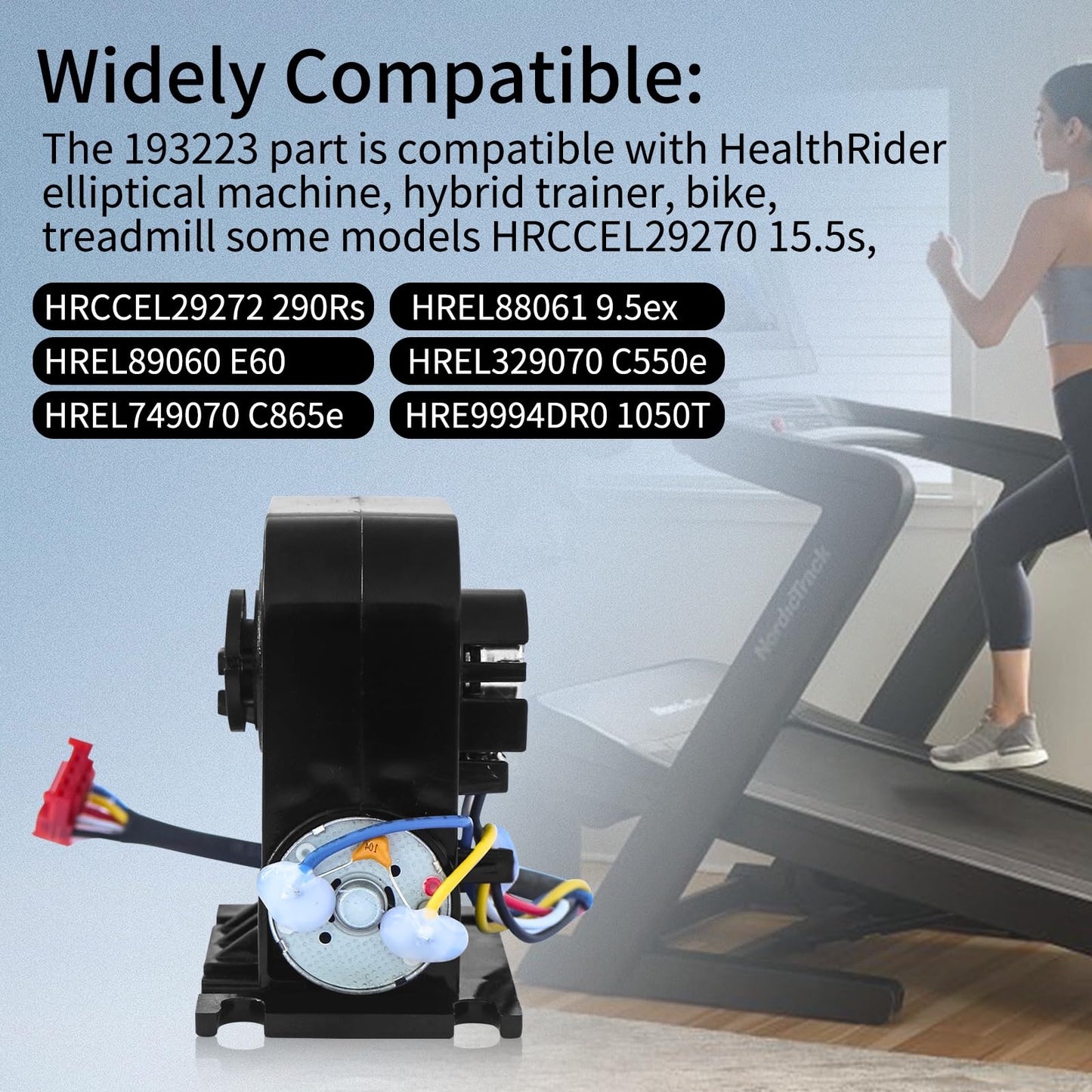 6V Elliptical Resistance Motor Brake Tensioner -Compatible with NordicTrack CX925 Elliptical Trainer- Replacement for NEL07940 193223 175656 182556 182851.
