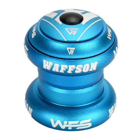 WFS NV.58 1-1/8 Inch Threadless Bike Headset - CNC Alloy, Sealed Bearings, for 34mm Head Tube, Includes Top Cap and Starnut, Blue