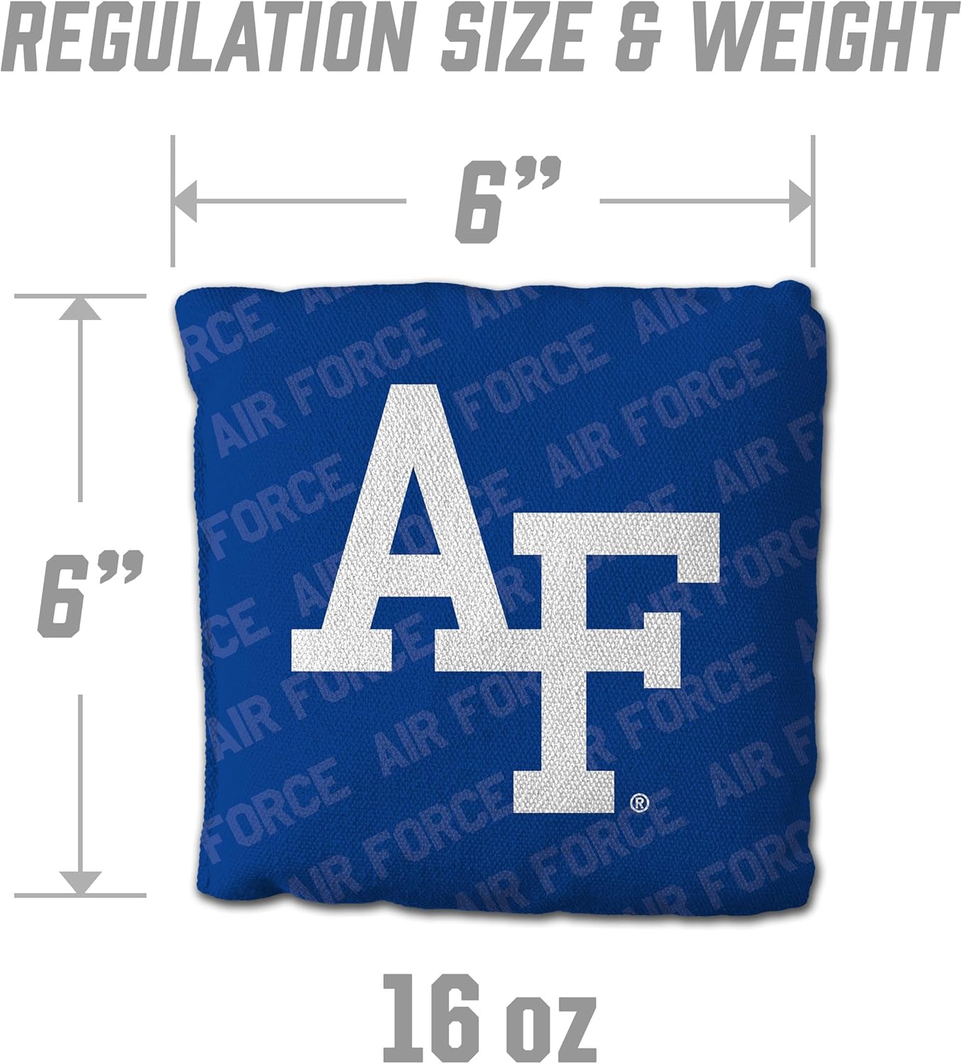 YouTheFan NCAA Cornhole Bags Set of 4 - All Weather Regulation 6” x 6” - 16oz Weight - USA Made