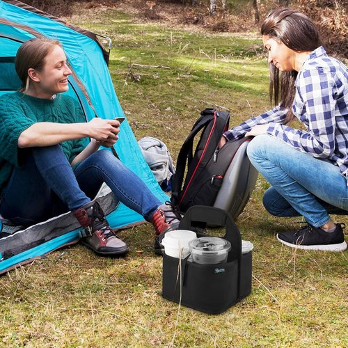 Beautyflier Reusable Insulated Coffee Cup Carrier - Portable Tote Bag for Hot & Cold Drinks