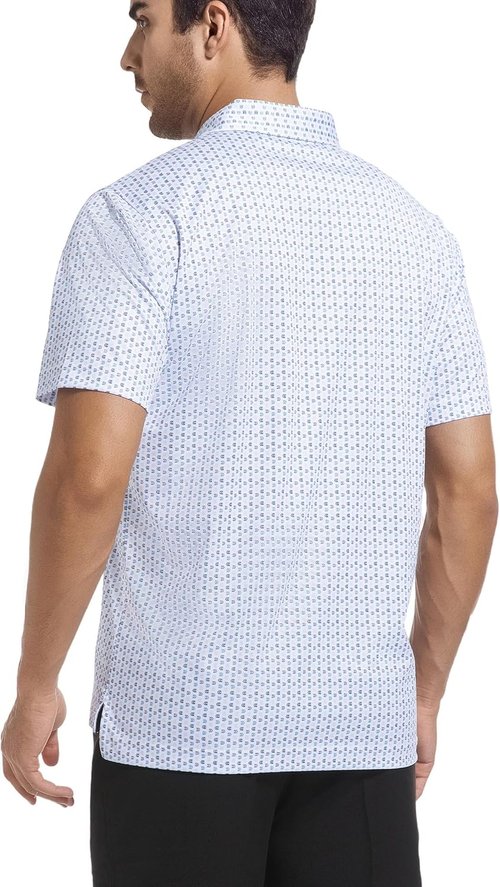 Esabel.C Men's Golf Shirts - Moisture-Wicking Short Sleeve Performance Polo | Stretch Fit, Active Wear