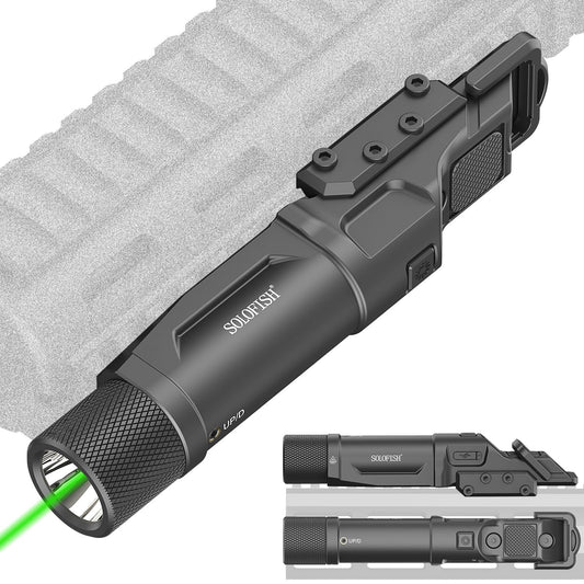 Solofish 1750 Lumens Green Laser Light Combo for Rifle