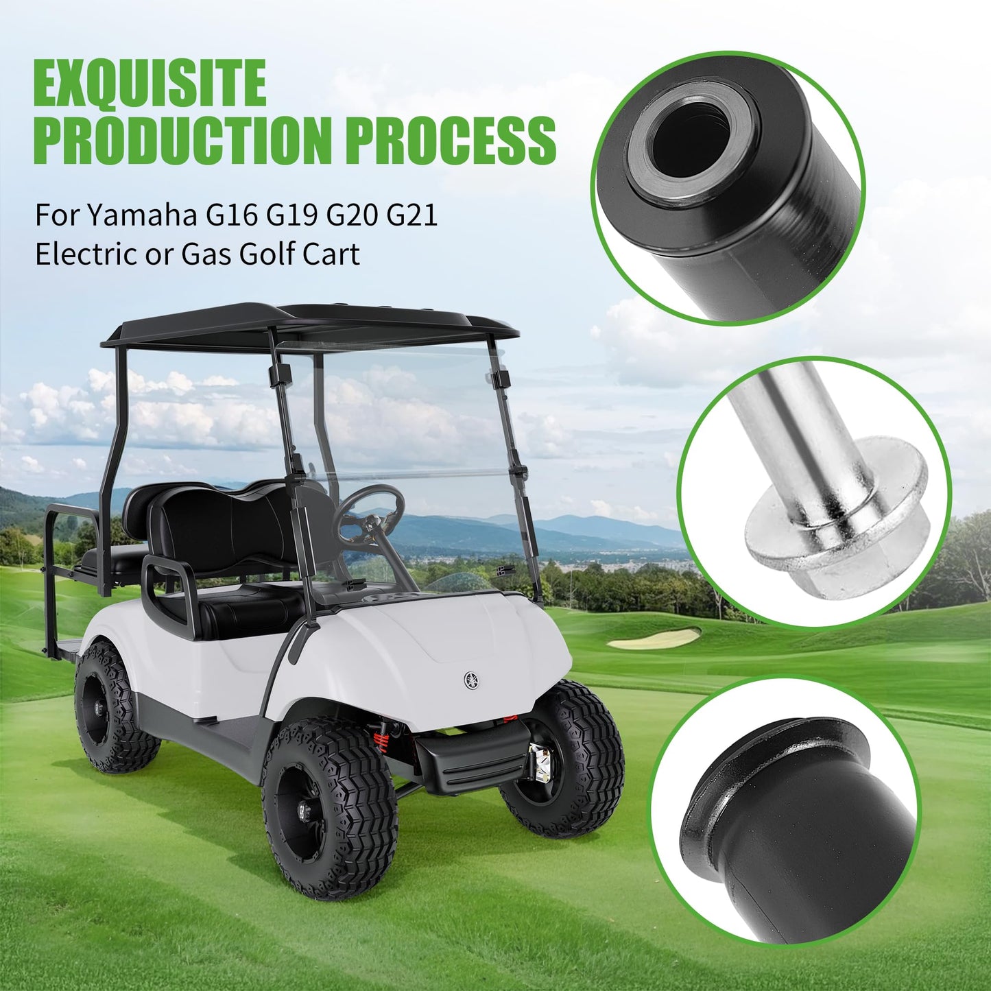 10L0L Golf Cart Front Lower Control Arm Bushing Kit for Yamaha G2 G8 G16