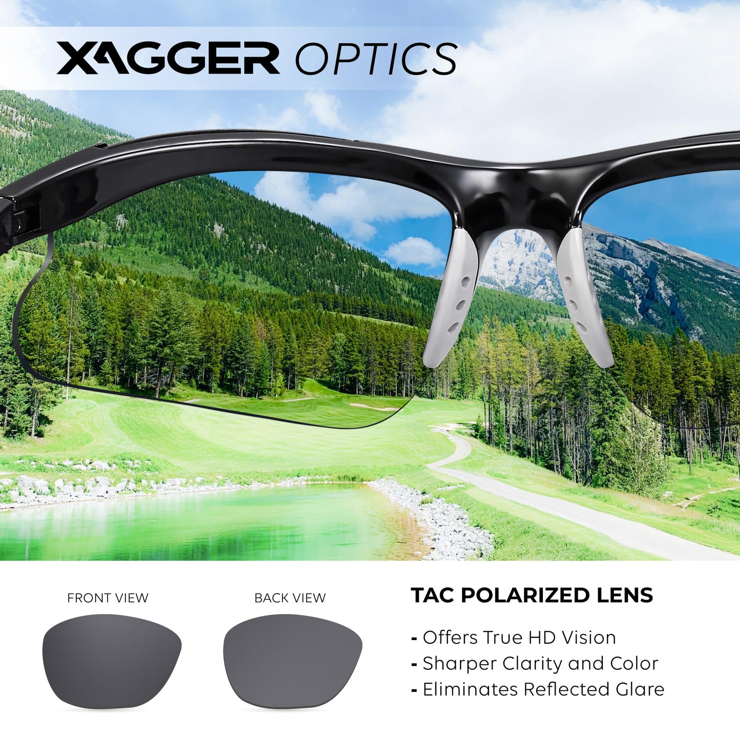 Xagger Kids Youth Polarized Sports Sunglasses for Boys Girls Baseball Softball Glasses TR90 Frame