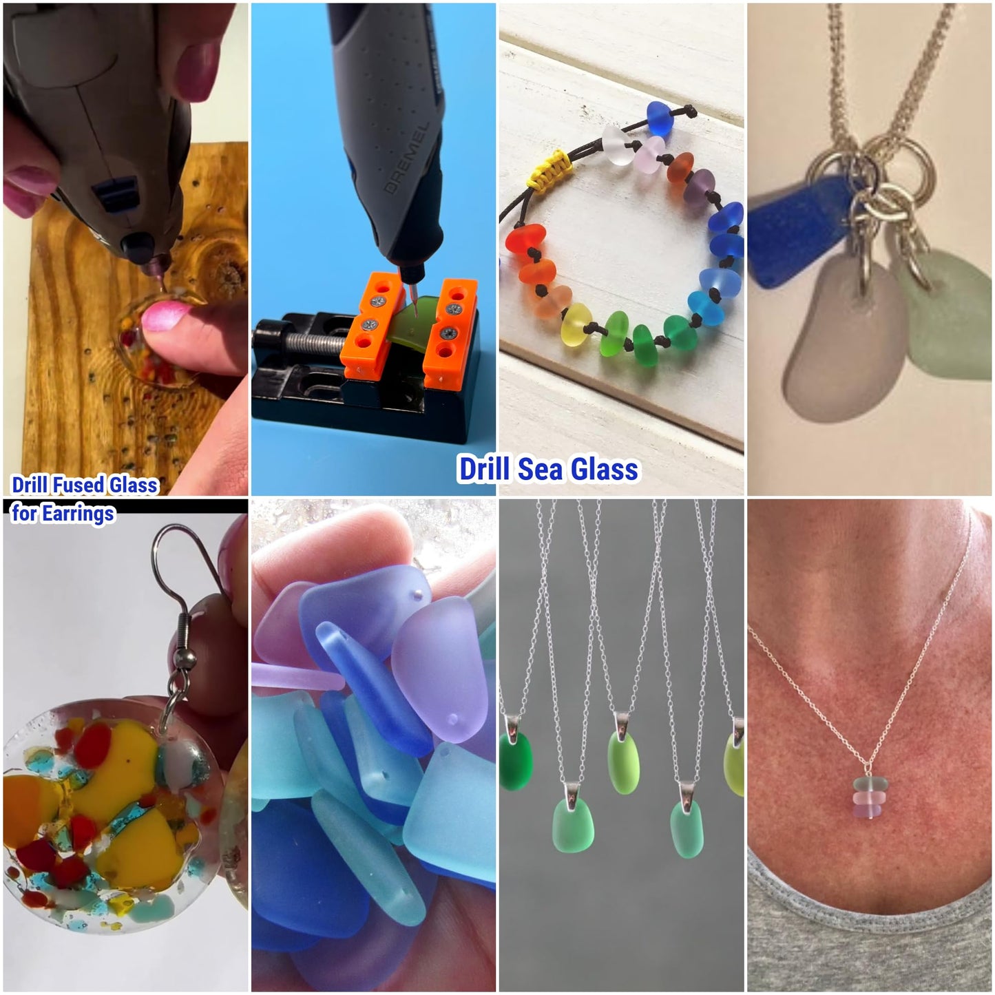 30Pcs 1mm/20Pcs, 2mm/5Pcs, 3mm/5Pcs, 150-Grit Diamond Drill Bits 1/8 Shank Compatible with Dremel for Drilling Grinding Glass Stone Jewelry Metal Diamond Tip