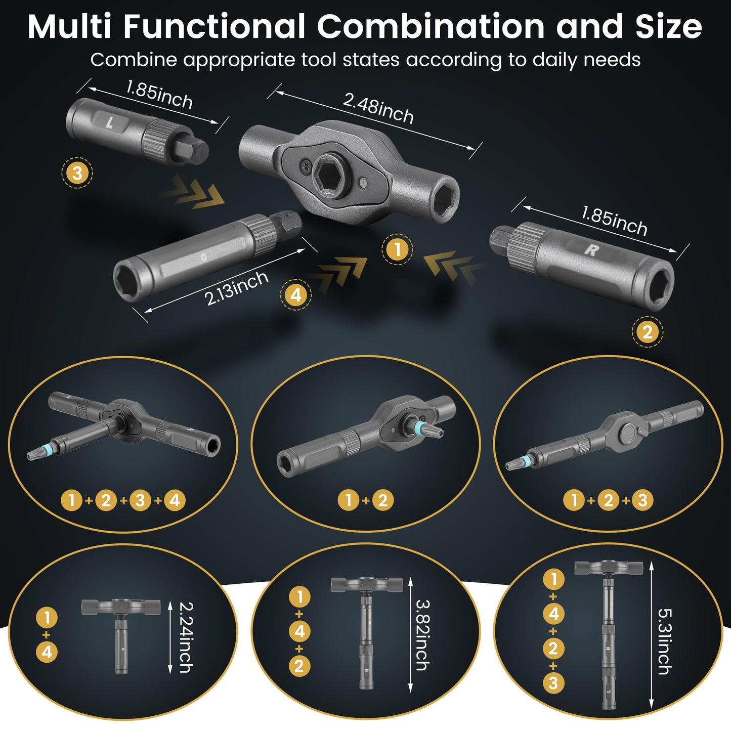 24 in 1 Magnetic Ratchet Screwdriver Set with Precision Bits – Ideal for Home Repairs, DIY Projects, and Electronics – Ergonomic Rotatable Ratchet Handle and Storage Case –Perfect Holiday Gift