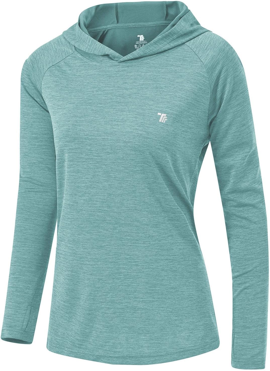 TBMPOY Women's Sun Protection Hoodie - UPF 50+ Long Sleeve Lightweight Fishing & Hiking Shirt