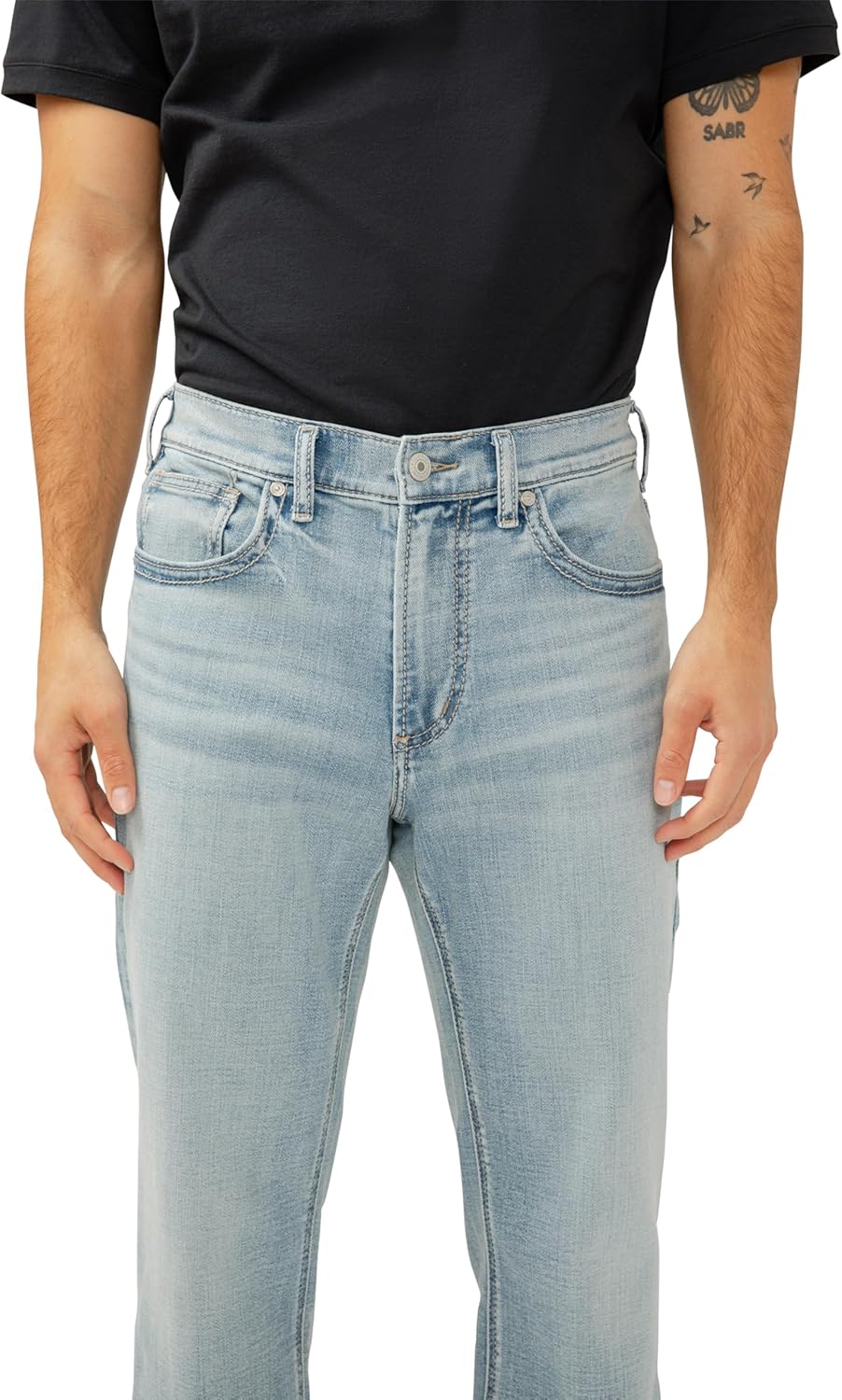 Silver Jeans Co. Men's Gordie Relaxed Fit Straight Leg Jeans - Comfortable Style | Versatile Denim
